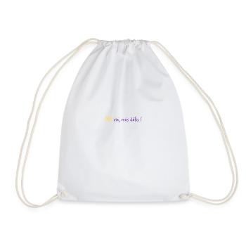 ma vie mes defis - Sac de sport léger - blanc - Devant
