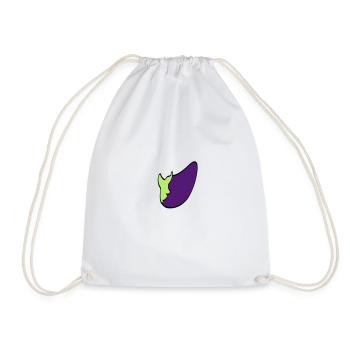 Aubergine - Sac de sport léger - blanc - Devant