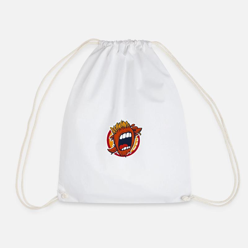 Hear Me Out - Drawstring Bag - white
