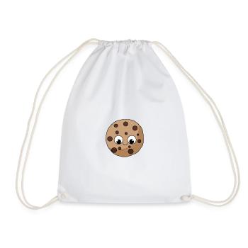 Biscuit biscuit avec visage - Sac de sport léger - blanc - Devant