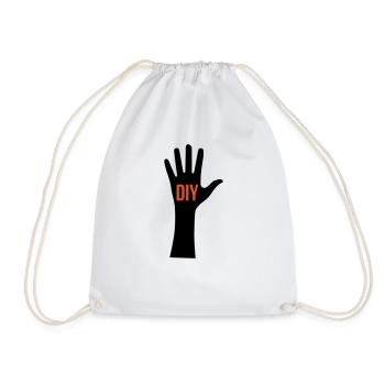 DIY Hand - Sac de sport léger - blanc - Devant
