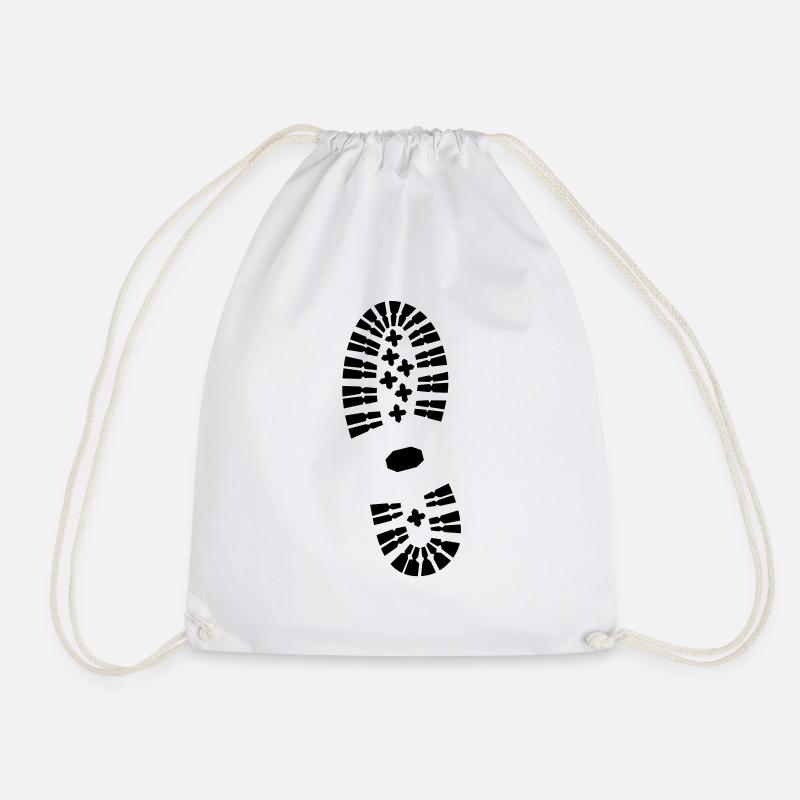 l'empreinte, traces de pas - Footprint - Sac de sport léger - blanc