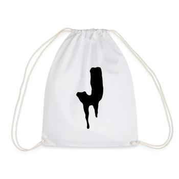 J - Drawstring Bag - white - Front