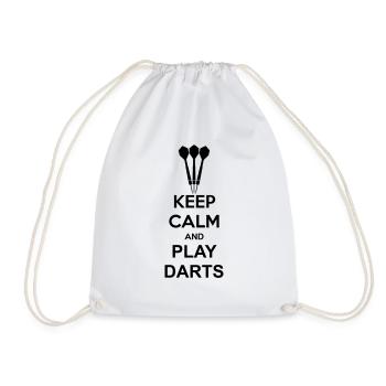 Keep Calm And Play Darts - Sac de sport léger - blanc - Devant