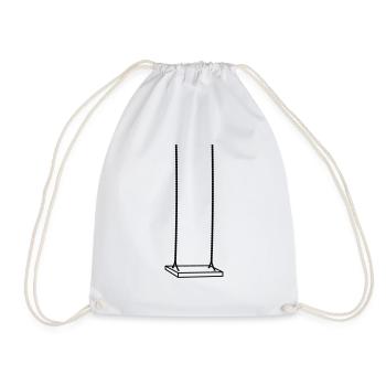 balançoire belle aire de jeux balançoire amusement assis - Sac de sport léger - blanc - Devant