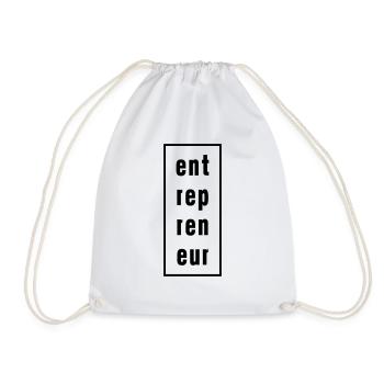 entrepreneur design - Turnbeutel - Weiß - Vorne