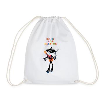 Dia de los Muertos - Drawstring Bag - white - Front