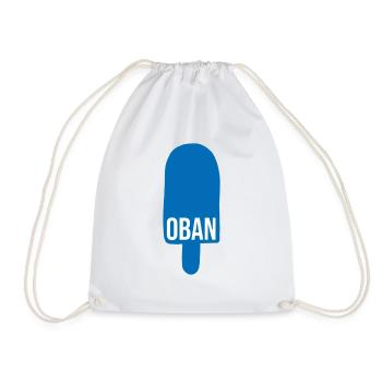 Oban Scotland Souvenir - Drawstring Bag - white - Front