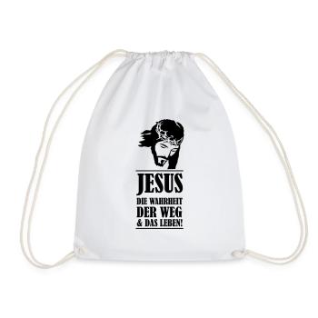 jesus die wahrheit - Turnbeutel - Weiß - Vorne