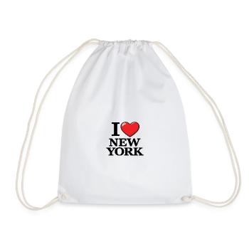 I Love New York USA – Message urbain - Sac de sport léger - blanc - Devant