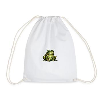 Version cubisme de grenouille kiwi - Sac de sport léger - blanc - Devant