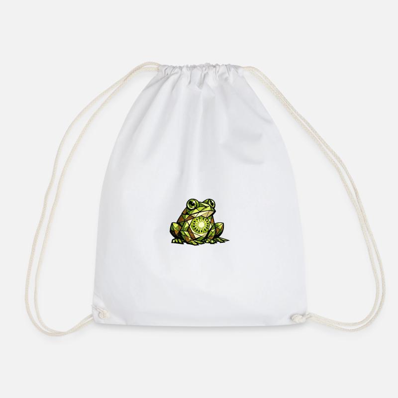 Kiwi-Frosch-Kubismus-Version - Turnbeutel - Weiß