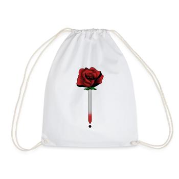 Schwert Rosen - Turnbeutel - Weiß - Vorne