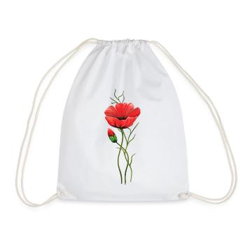 Fleur - Sac de sport léger - blanc - Devant