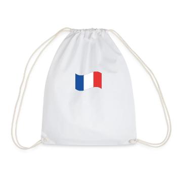 France gift flag - Drawstring Bag - white - Front