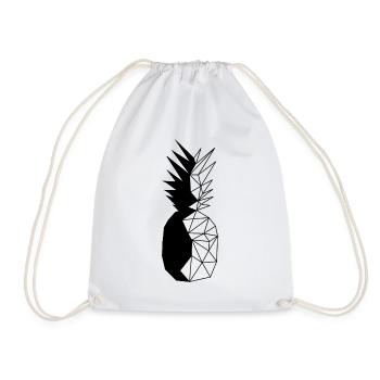pineapple - Drawstring Bag - white - Front