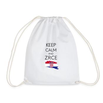 keep calm Zrce - Drawstring Bag - white - Front