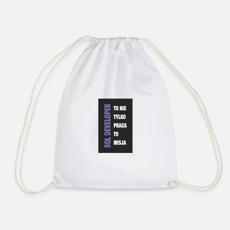 SQL Developer - Drawstring Bag - white