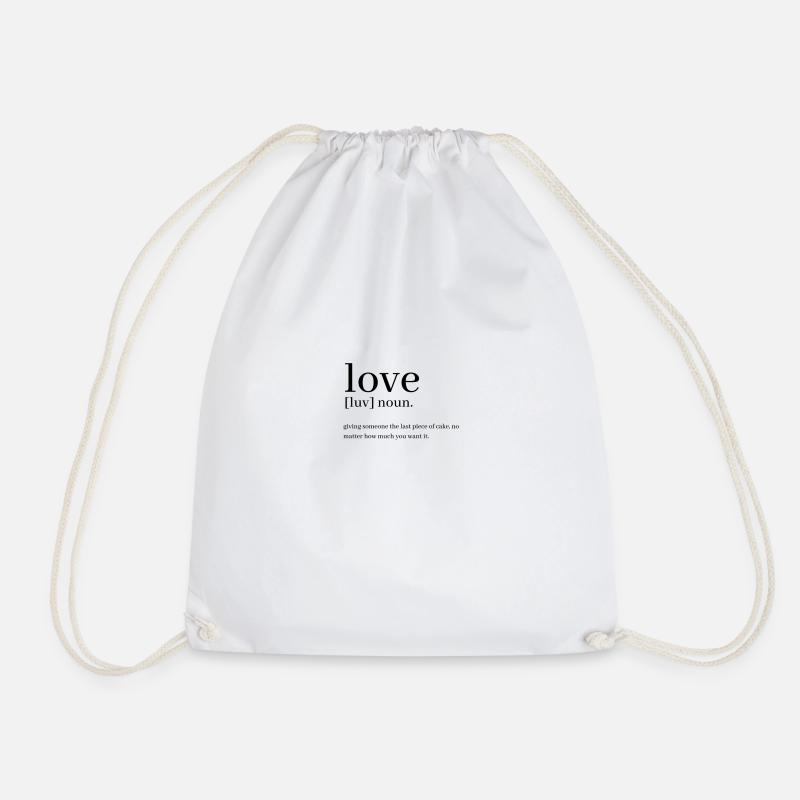 Love Definition - Turnbeutel - Weiß