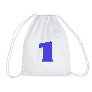 1. 1 YEAR. 1st ANNIVERSARY. 1 YEAR BIRTHDAY - Drawstring Bag - white - Front