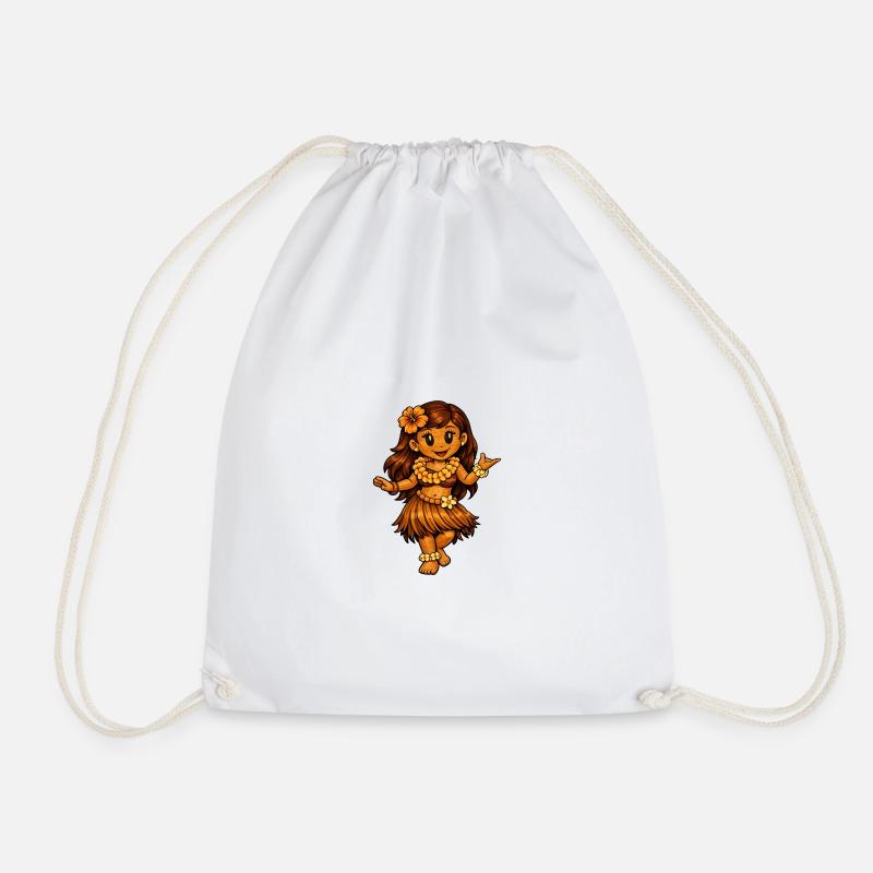Hula Dancer Hawaiian Style - Drawstring Bag - white