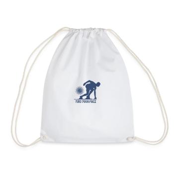 Running find your pace - Drawstring Bag - white - Front