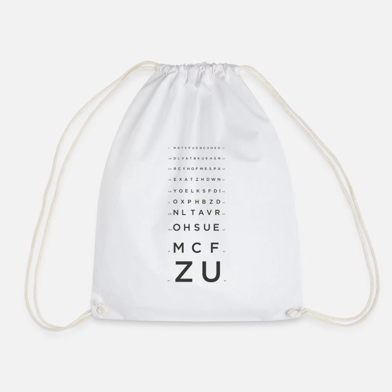 tableau-ophtalmo - Sac de sport léger - blanc