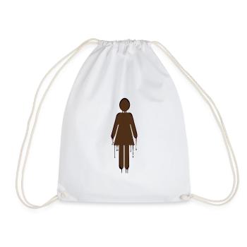 femme qui coule - Sac de sport léger - blanc - Devant