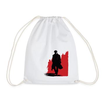 The Mysterious Detective - Drawstring Bag - white - Front