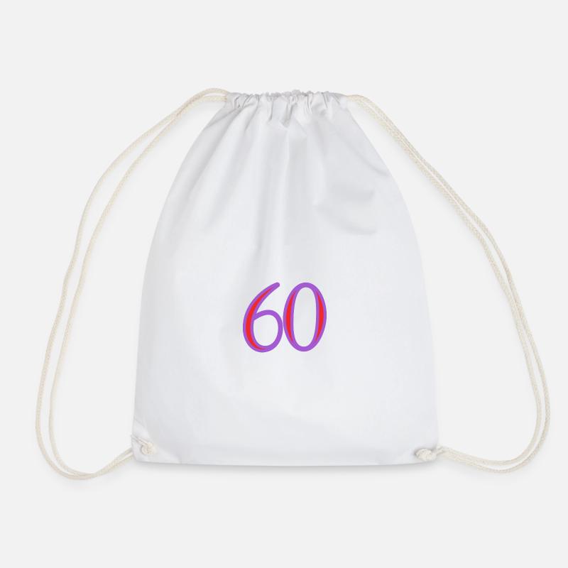 60. 60 YEARS - Drawstring Bag - white