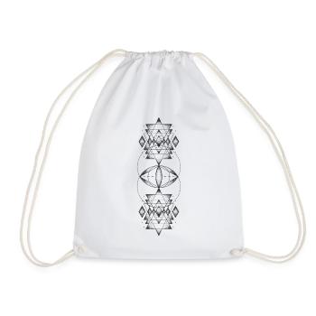 Sacred geometry - Drawstring Bag - white - Front