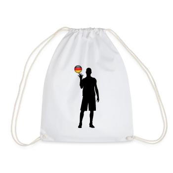 Basketball Win Germany - Drawstring Bag - white - Front
