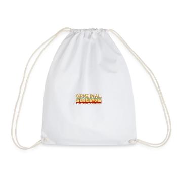 Original Since 75 Retro Logo - Drawstring Bag - white - Front