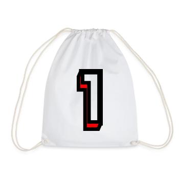 1. 1 AN. 1er ANNIVERSAIRE. ANNIVERSAIRE 1 AN - Sac de sport léger - blanc - Devant