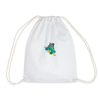 80's, Rollers, 80s, retro, vintage - Drawstring Bag - white - Front