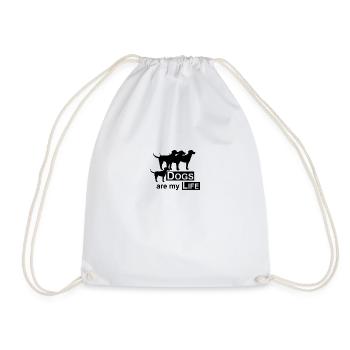Dog Hund - Drawstring Bag - white - Front