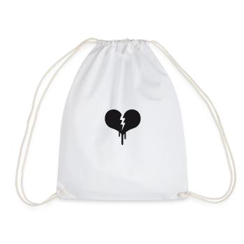 Coeur brisé - Sac de sport léger - blanc - Devant
