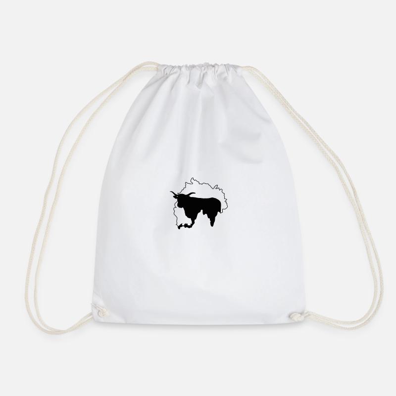 vache du Cantal - Sac de sport léger - blanc