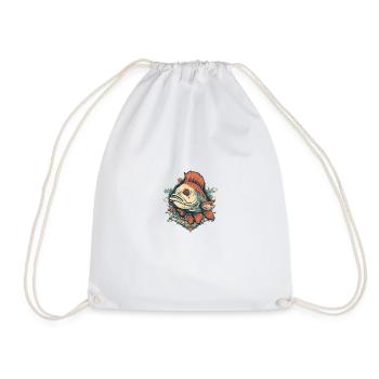 hipster fish 2 - Sac de sport léger - blanc - Devant