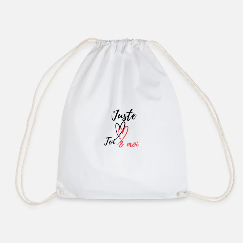 Only you - Drawstring Bag - white