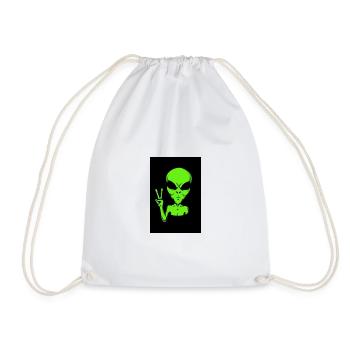 Alien - Drawstring Bag - white - Front