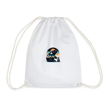 Nuit Étoilée Montagneuse - Sac de sport léger - blanc - Devant