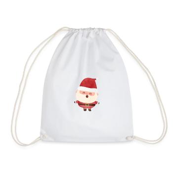 Santa Claus - Drawstring Bag - white - Front