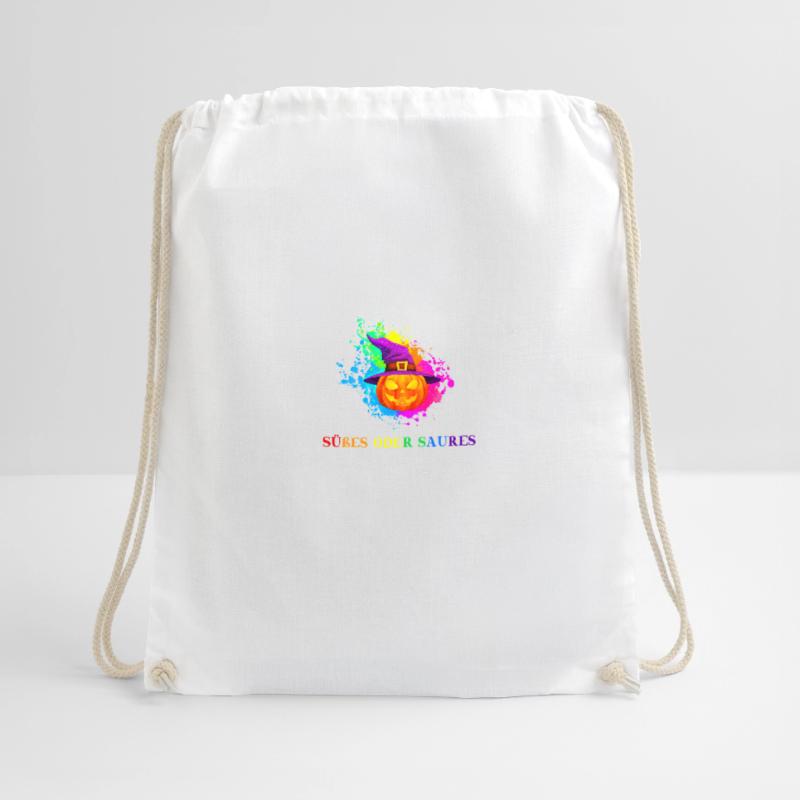 Halloween Süßes oder Saures Geschenkidee Turnbeutel