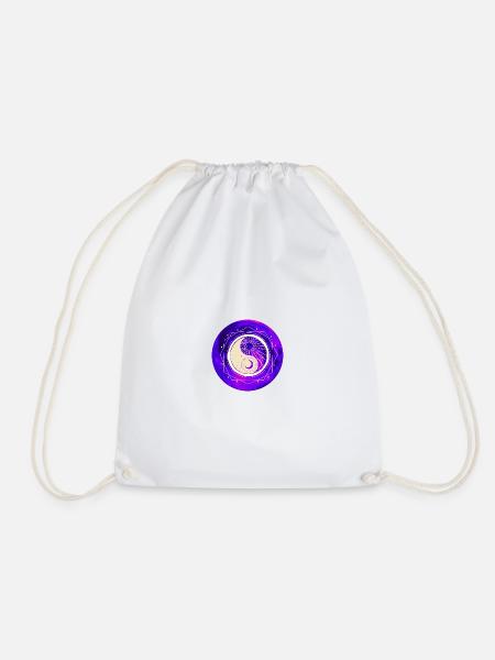 MOON - Drawstring Bag - white