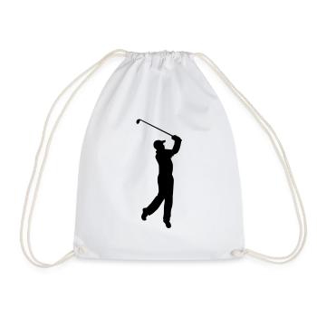 golfer - Turnbeutel - Weiß - Vorne