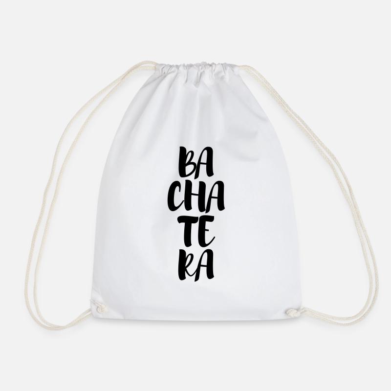 Bachatera - Bachata Dance Shirt - Ba Cha Te Ra - Turnbeutel - Weiß
