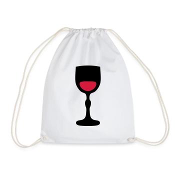 verre pied vin 202 - Sac de sport léger - blanc - Devant
