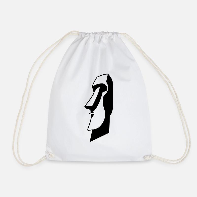 moai_01 - Sac de sport léger - blanc