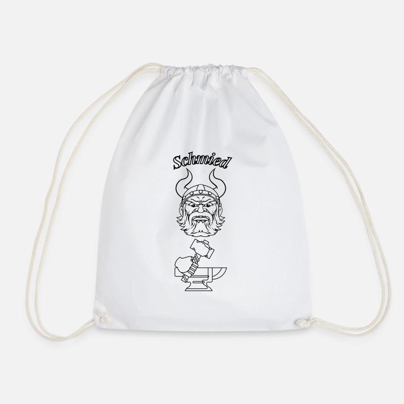 Texte forgeron noir - Sac de sport léger - blanc